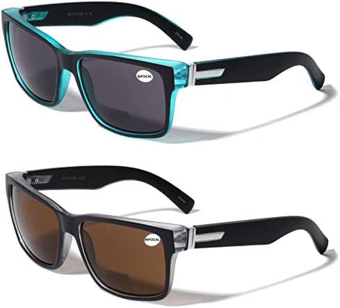 V. W. E. 2 Чифта Мъжки Бифокальных Слънчеви Очила Голяма Ширина 150 мм За Четене - Очила за Четене На Открито