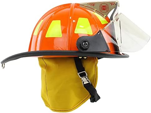 Традиционен шлем от фибростъкло Cairns Orange 1010, NFPA, OSHA