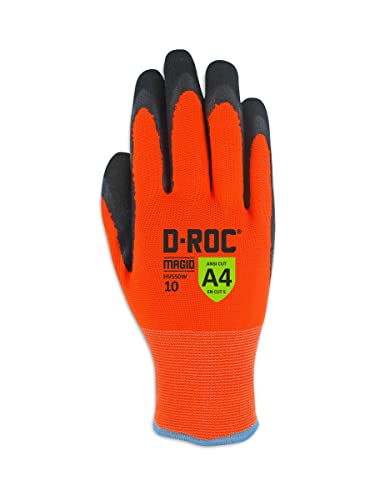 Работни ръкавици MAGID Waterproof Thermal Enhanced Grip, 1 PR, Устойчиви на гумата ниво A4, покрити с нитрилом с пясъчен