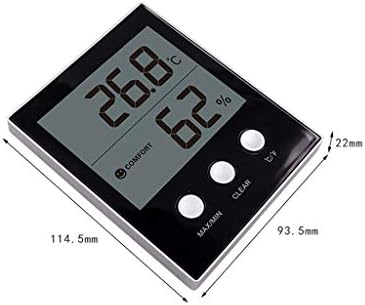 Термометър WODMB Дигитален Термометър-Влагомер, Измерване на температура и Влажност с LCD екран, Ключ ℃ и ℉ за Дома,