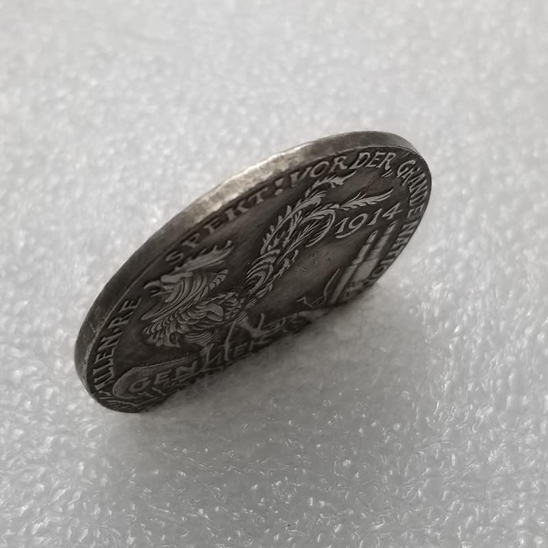 Старинни Занаяти 1914 Г. Германската Сребърно Покритие Монета Чужд Сребърен Долар Възпоменателна Монета 954