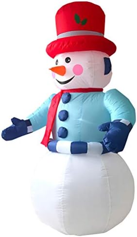SEWACC 1 Комплект Коледна Украса Надуваема Модел на Снежен човек с Led Подсветка и американската вилица за Домашен Декор