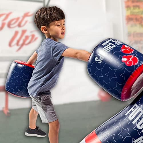 Набор от спортни надуваеми боксови круши Franklin и ръкавици за Боппера - Идеално за деца и бебета - Голям Боксовия