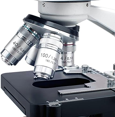 LZQDM 40X-2500X Led Лабораторен Бинокъла на Съставен Микроскоп с 3D-сцената