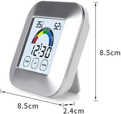 QUESHENG Многофункционални Електронни Часовници Стаен Термометър Творчески Дом Сензорен Дисплей с Комфорт
