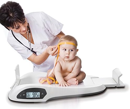 Универсални везни Ozeri за бебета и малки деца - с функция за определяне на промени в телесното тегло и растеж, Бели