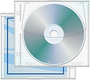 Страница на CD/DVD Univenture Jewelpak с графичен джоб, 5,625 x 5, разстояние между дупките 3,13 инча - Опаковка по 100 броя