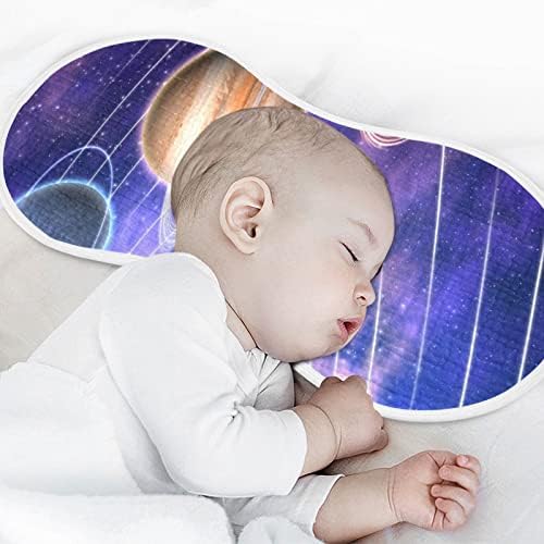 YYZZH Слънчевата Система Цветни Планета Муслиновые Салфетки От Оригване за Детето 4 Опаковки От Памук Детски