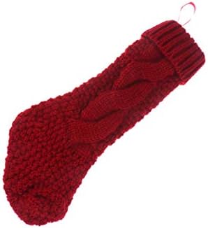 NUOBESTY Коледен Отглеждане Подарък Пакети за Предложения Коледни Чорапи Окачен Торбичка за Бонбони Възли Коледни
