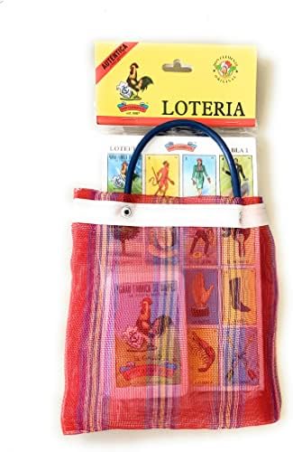 Don Clemente Автентичната лотария Мексиканското тото Комплект от 20 таблетки с безплатен мини чанта Loteria Mexicana с 20 различни