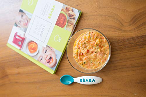 Книга BEABA Babycook, 80 Рецепти за бебешка храна, за деца и цялото семейство, Набор от силиконови Разделени