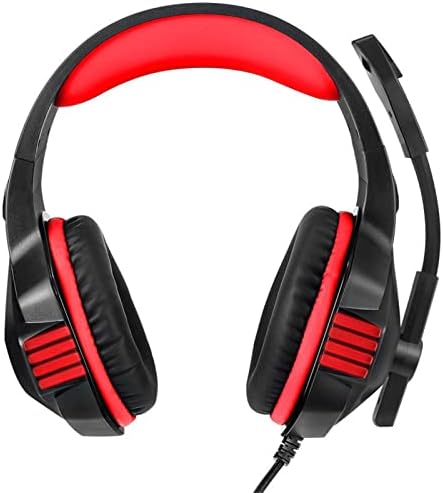 Детска слушалки Jteremy, ергономични слушалки слот с led подсветка за игри, музика, филми и създаване на динамични вибрации