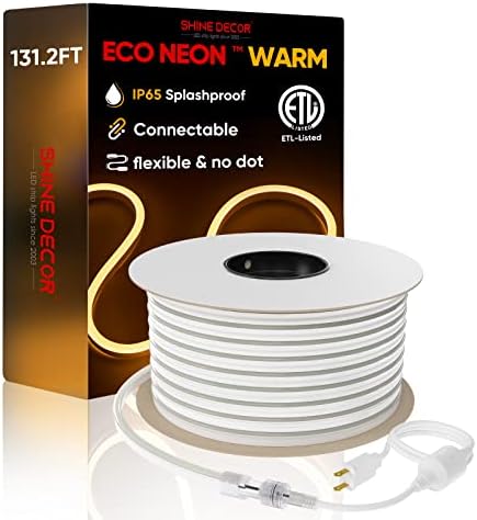 Комплект Decor Shine включва Комплект захранващия кабел с по-Топъл бял комплект неонови веревочных тела с дължина