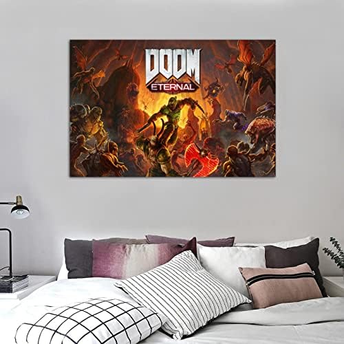 Dooms-Вечният Ультраубивающий Адски Кинжали Плакат Декоративна Живопис на Платното за монтаж на стена Арт Плакати