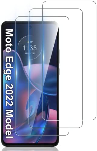 LYWHL [3 опаковки] за Motorola Moto Edge [Само модел 2022] Защитно фолио за дисплея Защитно Фолио, изработени от закалено