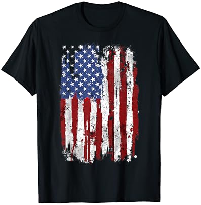 Флаг на САЩ Тениска с американския флаг на Съединените Щати на Америка на 4 юли