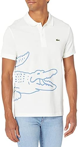 Мъжка риза с къси ръкави Lacoste Regular Fit модел Big Croc с къс ръкав и шарките на Big Croc Lacoste