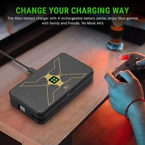 Акумулаторна батерия Noiposi Контролер за Xbox One и Xbox Series X|S, 2 комплекта батерии Xbox Controller One капацитет