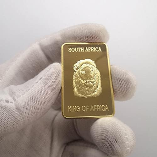 Южна африка Лъв Възпоменателна Монета, Монета Квадратна Монета лосове Монета Притежателя Огледала Любителски Колекция