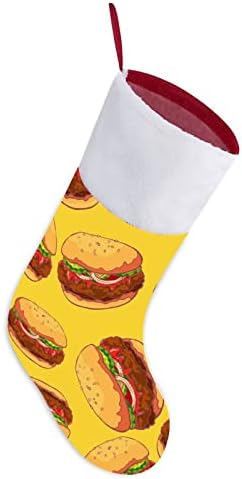 Вкусни Коледни Чорапи за Сандвичи с Говеждо месо (16,5 инча), Коледни Чорапи, Подарък Пакет за Семейна Почивка, Камина,