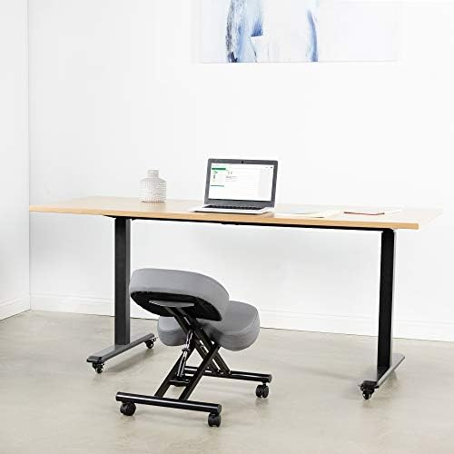 Ергономичен стол за коленопреклонения DRAGONN by VIVO, регулируема стол за дома и офиса - Подобрете стойката си благодарение