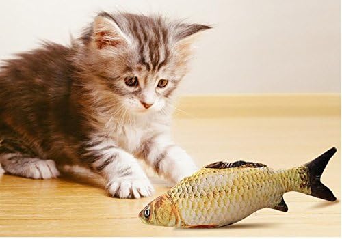 SmartRICH Креативна Забавна Играчка-Рибка за Котки, Интерактивна Дъвчене Възглавница, Эмульсионная Играчка-Рибка