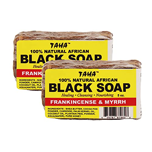 Парче от африкански черен сапун TAHA, Органични и натурално, Успокояващ и овлажняващ крем, Полезно почистване
