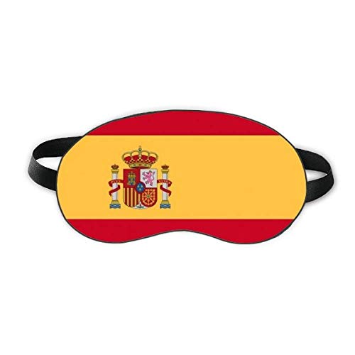 Испания Национален Флаг Европейска Държава Sleep Eye Shield Мека Нощна Превръзка На Очите Козирка