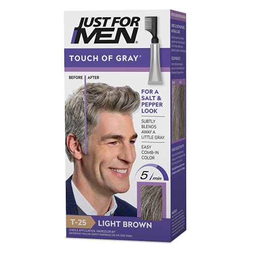 Just For Men Оттенък седины, Оцветяване на косата с помощта на апликатор-гребени, чудесно, за да придадат на образа на Сол