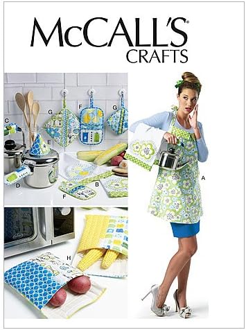 McCall's Patterns M6479 Престилка, Кърпа, Чанти и кухненски ръкавици