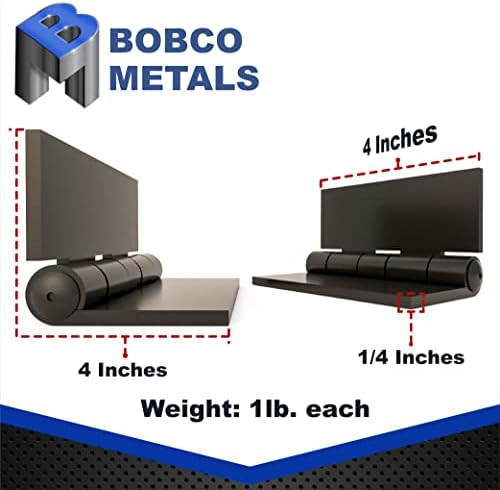 4-Инчов тежкотоварни свариваемые линия Bobco Metals Конструкция на експлоатирани стоманени панти за тежки порти - Трайни -