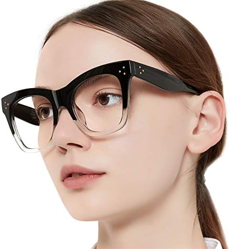 OCCI CHAIRI Извънгабаритни Очила за четене за Жени, Сини Светлинни Блокер Очила, Дизайнерски Големи Ридеры 1.0 1.25 1.5 1.75