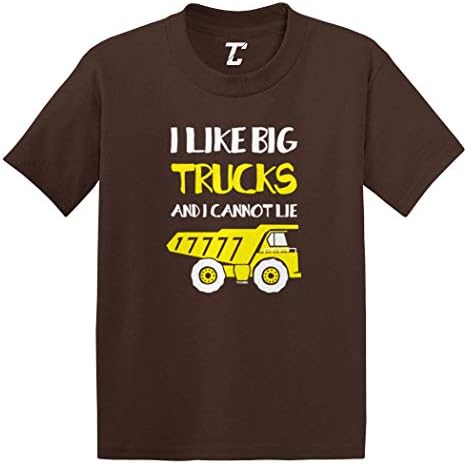 Харесвам Големи камиони, и аз Не мога да Лъжа, Тениска от Futon Джърси за Бебета/ малки Деца