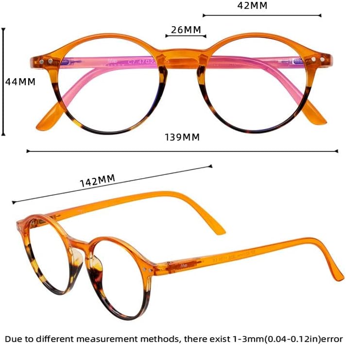 N/A Очила за четене Женски Мъжки Ретро слънчеви Очила с защита от синьо лъчи, Многоцветное черепаховое стъкло