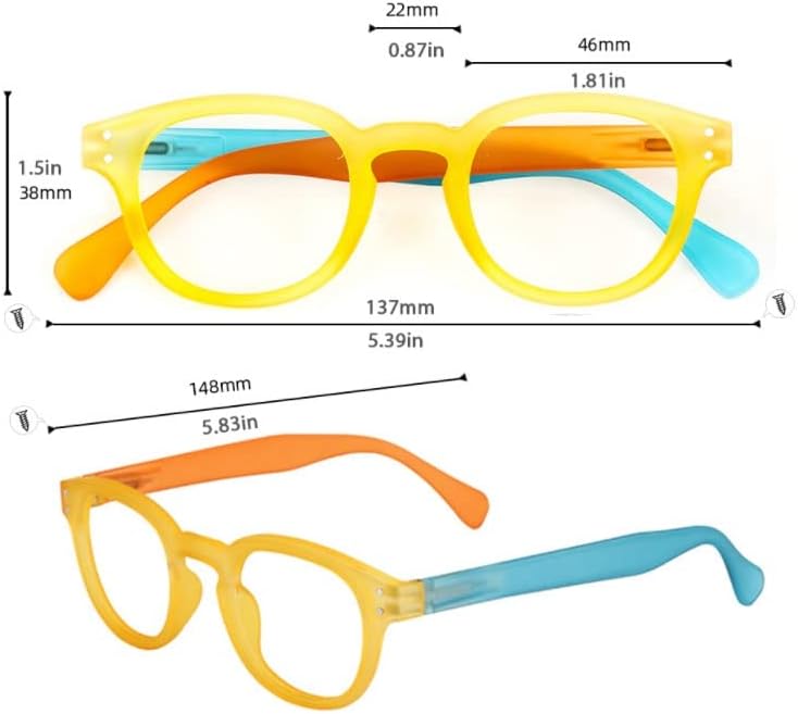 N/A Очила за четене Жените в рамки очила в ретро стил за Мъже (Цвят: D, размер: +100)