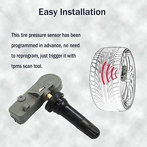 HiSport ГУМИТЕ Сензор за налягане в гумите 20922900-4 бр. Система за контрол на налягането в гумите Сензор за 315 Mhz