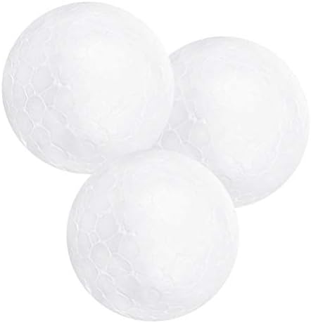 Пяна топки стоки за бродирани мъниста САМ пяна яйцата: 3шт областта на 15см Бял стиропор кръгли моделиране на