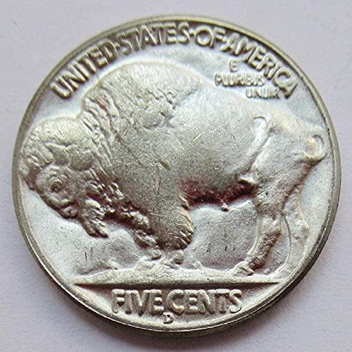 Възпоменателна монета Чуждестранна копие на американския град бъфало стойност 5 долара 1938 г.