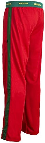 JL Спортен Унисекс Флаг на Бразилия Зелен Червен Капоейра Детски Младежки Бойни Изкуства Еластични Спортни панталони Панталони