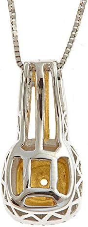 Gin & Grace Трикольор Злато 18 Карата с Естествен диамант (I1), Колие с Естествен Необичайно Жълт Диамант, Ежедневни