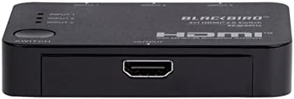 Преминете Monoprice Blackbird 4K 3x1 HDMI 2.0 - HDR, HDCP 2.2, CEC, 4K 60Hz, вграден инфрачервен пулт за дистанционно