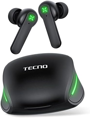 Безжични слушалки слот Tecno с микрофон, Шумоподавляющие Bluetooth слушалки с изключително ниска латентност 88 милисекунди,