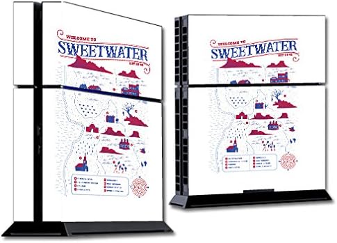 Корица MightySkins е Съвместима с конзолата на Sony PS4 - Карта Sweetwater | Защитно, здрава и уникална Vinyl стикер