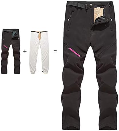 MIASHUI / дамски елегантни ежедневни флисовые подвижни дамски панталони, дебели улични ски панталони участъка