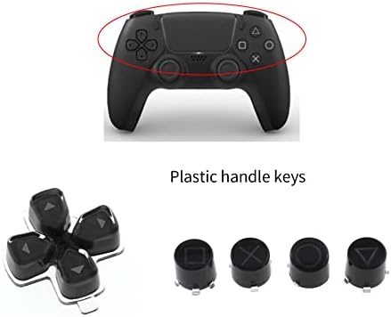 2 Комплекта Сменяеми бутони на контролера, Съвместими с контролери на Playstation 5, Сменяеми Пластмасови Бутони за действие,
