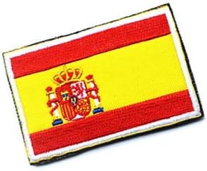 Флаг На Испания Военен Кука Контур Тактика Морал Бродирана Нашивка