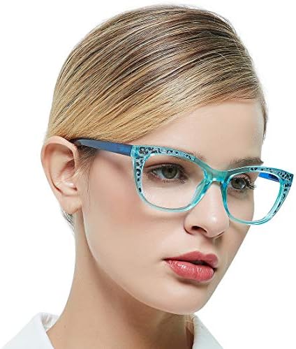 OCCI CHIARI Сини Светозащитные Очила За четене Дамски Модни Компютърни Ридеры Cateye 1,0 1,5 2,0 2,5 3,0 3,5 4,0