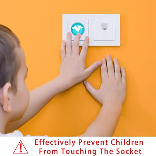 Капачки за контакти Swan Blue Print 12 бр. - Защитни капачки за контакти, за деца – Здрави и устойчиви – Лесно