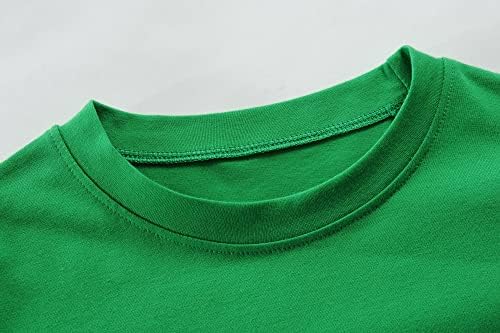 Детски Великденски Риза, Зелени Тениски За по-Малките Момчета, Лятна Тениска с Трактора и Къс ръкав, Отгоре с