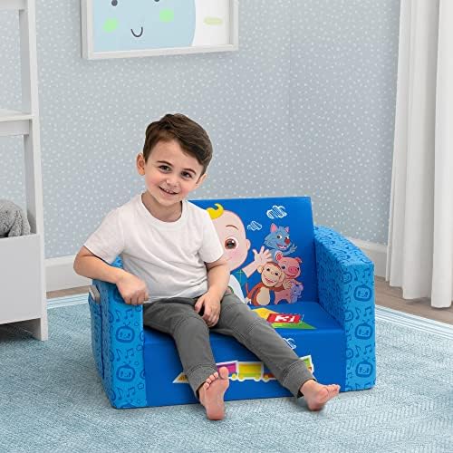 Разтегателен фотьойл CoComelon Cozee - Foldout диван 2 в 1 в шезлонг за деца от Delta Children